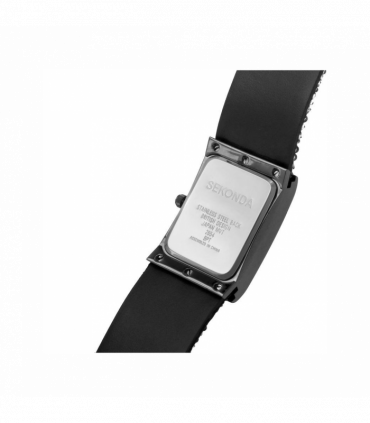 Seksy Rocks® Ladies Watch Grey Case & Leather Strap with Grey Dial 2654