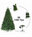 8FT COLORADO GREEN pine artificial Xmas tree