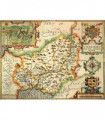 Carmarthenshire Historical Map 1000 Piece Jigsaw Puzzle (1610)