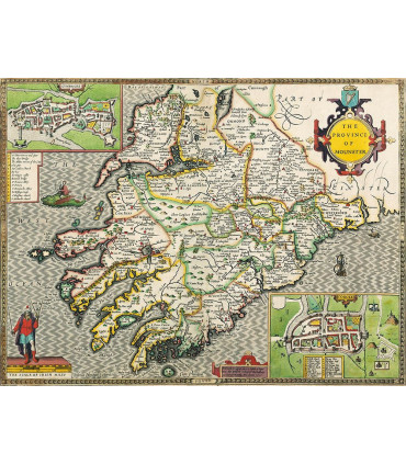 Radnorshire Historical Map 1000 Piece Jigsaw Puzzle (1610)