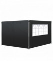 3m Gazebo Exchangeable Side Panels Wall-Black