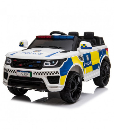【Same Code：95123812】Dual Drive 12V 7Ah Police Car with 2.4G Remote Control White
