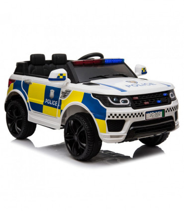 【Same Code：95123812】Dual Drive 12V 7Ah Police Car with 2.4G Remote Control White