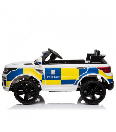 【Same Code：95123812】Dual Drive 12V 7Ah Police Car with 2.4G Remote Control White