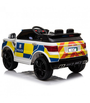 【Same Code：95123812】Dual Drive 12V 7Ah Police Car with 2.4G Remote Control White