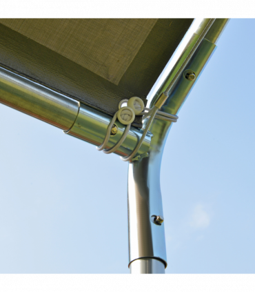 3m x 6m Heavy Duty Galvanized Steel Frame Canopy Vehicle Shelter Grey