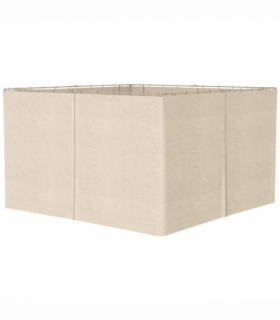 Gazebo Replacement Sidewalls Privacy Panel 4 Pack Polyester Beige 352L x 205H cm