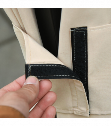 Gazebo Replacement Sidewalls Privacy Panel 4 Pack Polyester Beige 352L x 205H cm