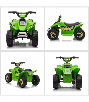 6V Kids Electric Ride on Car with Big Wheels 18-36 Months Toddlers Green