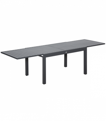Extendable Garden Table 10 Seater for Lawn Balcony and Backyard Grey Outsunny
