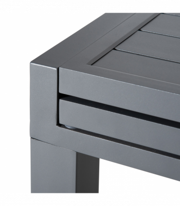 Extendable Garden Table 10 Seater for Lawn Balcony and Backyard Grey Outsunny