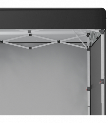 Outsunny 3x3 (M) Pop Up Gazebo Party Tent w/ 3 Sidewalls, Weight Bags, Black