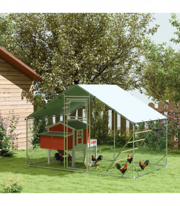 PawHut 26L Small Fish Tank with Filter System, LED Lights, Water Pump, White