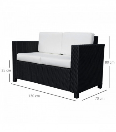 Quality Outdoor Double Seat Sofa - Comfortable Relaxation for Gardens