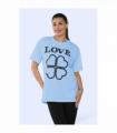 Ladies Love Printed Short Sleeve T-Shirt Top