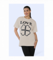 Ladies Love Printed Short Sleeve T-Shirt Top