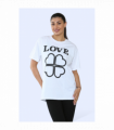 Ladies Love Printed Short Sleeve T-Shirt Top