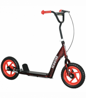 AIYAPLAY Kids Scooter with Adjustable Handlebar, Kick Scooter, Red