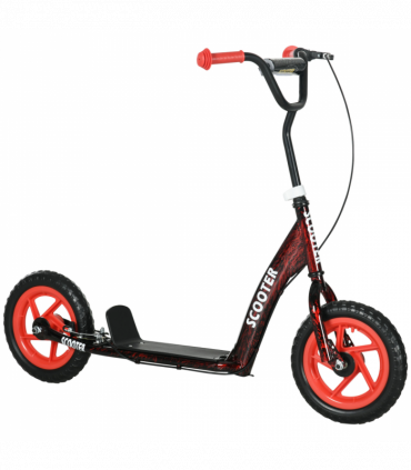 AIYAPLAY Kids Scooter with Adjustable Handlebar, Kick Scooter, Red