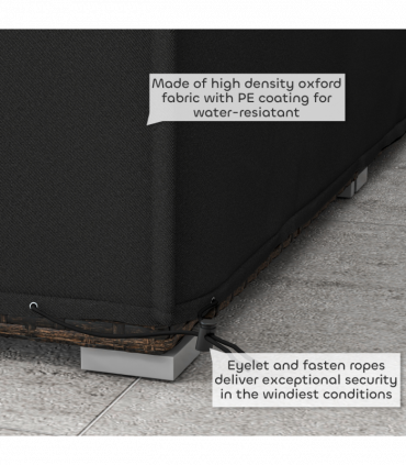 Outsunny Garden Furniture Cover Outdoor Waterproof Rattan Set Rain Protection