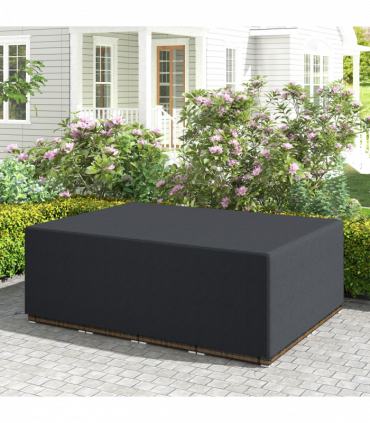 Outsunny 275x205cm Outdoor Furniture Protective Cover Black