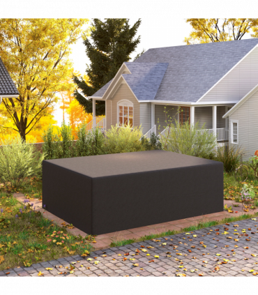 Outsunny 275x205cm Outdoor Furniture Protective Cover Black