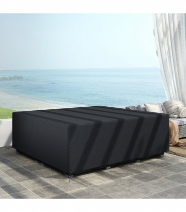 Outsunny 225x210cm Outdoor Garden Furniture Protective Cover Black