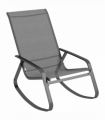 Outsunny Garden Rocking Chair with Armrests, High Back, Grey