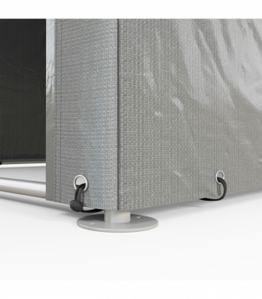 Outsunny 1.6 x 2.2m Garden Storage Shed Portable Shed Tent, Light Grey