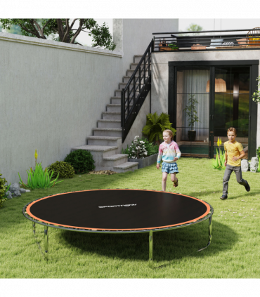 SPORTNOW Trampoline Mat with 42 V-Hooks, for 8ft Trampoline, Orange