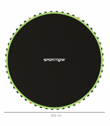 SPORTNOW Trampoline Mat with 54 V-Hooks, for 10ft Trampoline, Green