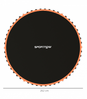 SPORTNOW Trampoline Mat with 54 V-Hooks, for 10ft Trampoline, Orange
