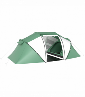 Outsunny 4-6 Persons Camping Tent Dome Family Travel Group Hiking Room Fishing