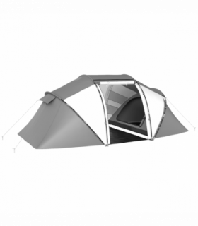 Outsunny 4-6 Persons Camping Tent Dome Family Travel Group Hiking Room Fishing