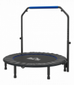 HOMCOM 48" Foldable Mini Fitness Trampoline w/ Foam Handle, Blue