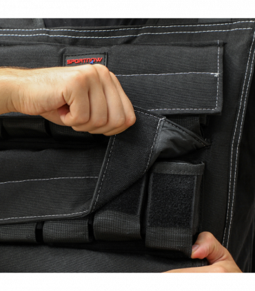 15KG Adjustable Weighted Vest with 15 Metal Weights, Running Weight Vest