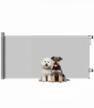 PawHut Retractable Stair Gate, Dog Gate Extends Up to 180 cm Wide, Grey