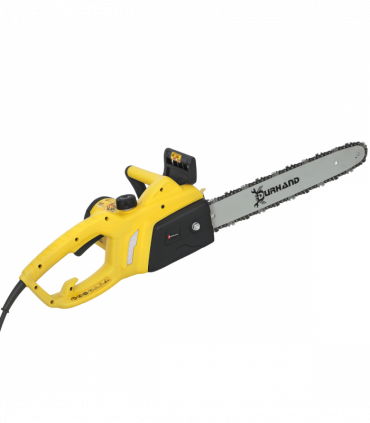 DURHAND Electric Chainsaw Garden Tools, 2000 W, 40 cm Blade for Wood, Yellow