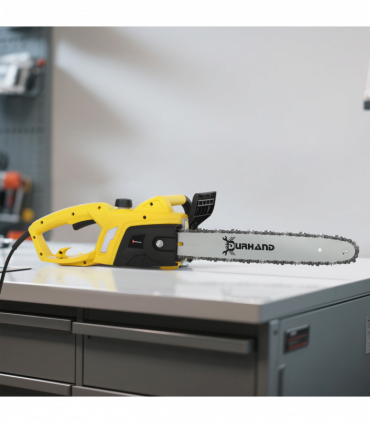 DURHAND Electric Chainsaw Garden Tools, 2000 W, 40 cm Blade for Wood, Yellow