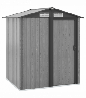 Outsunny 5ft x 4.3ft Outdoor Metal Storage Shed with Sliding Door Sloped Roof