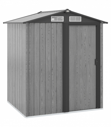 Outsunny 5ft x 4.3ft Outdoor Metal Storage Shed with Sliding Door Sloped Roof