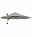 Outsunny Sun Parasol with Vent, Wall Umbrella for Patio, Garden, Pool, Grey