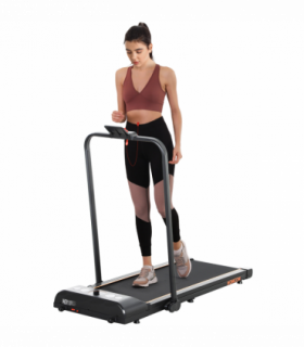HOMCOM Foldable Walking Treadmill w/ LED Display, Orange