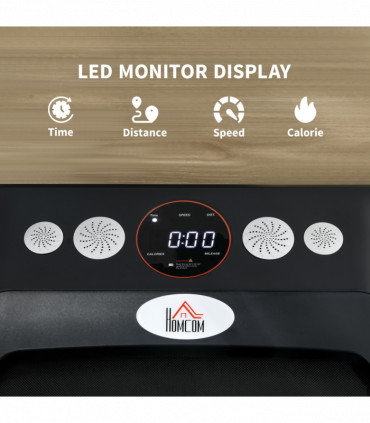 HOMCOM Foldable Walking Treadmill w/ LED Display, Blue