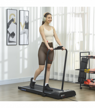 HOMCOM Foldable Walking Treadmill w/ LED Display, Blue