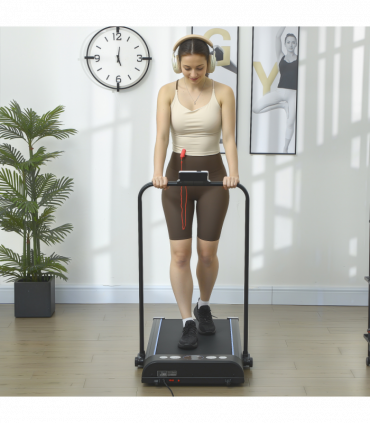 HOMCOM Foldable Walking Treadmill w/ LED Display, Blue