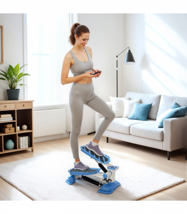 HOMCOM Portable Mini Stepper Step Machine for Home Gym Office Exercise