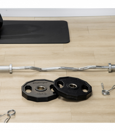 SPORTNOW Olympic Weight Plates Set with 2"/5cm Holes for Home Gym, 2 x 10kg