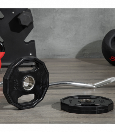 SPORTNOW Olympic Weight Plates Set with 2"/5cm Holes for Home Gym, 2 x 5kg