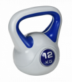 SPORTNOW 12kg Kettle Bell with Handle for Home Gym, Dark Blue and Grey